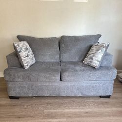 Grey couches 