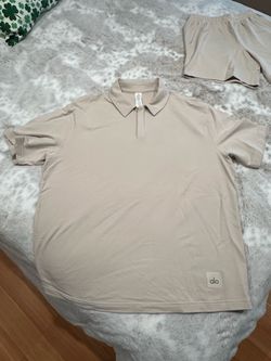 ALO Double take short sleeve polo