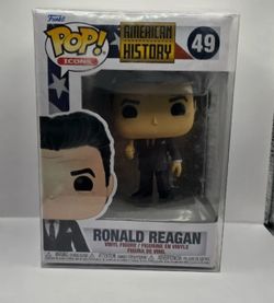 Funko Pop Icons Ronald Reagan #49 American History  w/ Protector