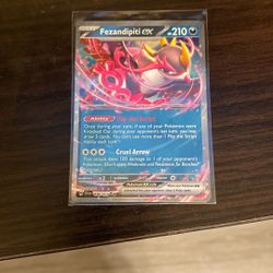 Shrouded Fable Fezandipiti Ex Pokemon Card