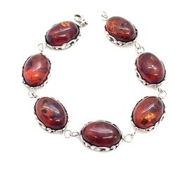 Sterling Amber Copal Bracelet BR120