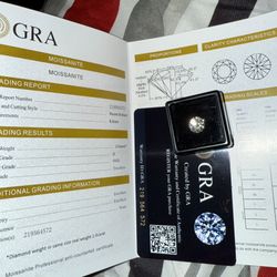 BEAUTIFUL Loose 2 Carat Moissanite with GRA Authenticity Card! Original value $600+! 2 Available! 