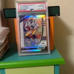2020 Panini Prizm DP JOE BURROW Silver Prizm PSA 10