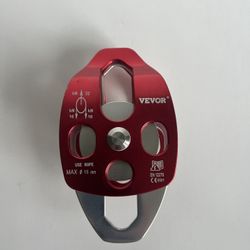 Pulley Outdoor Rock Climbing Crossing Double Pulley Aluminum Equipment , 1pcs