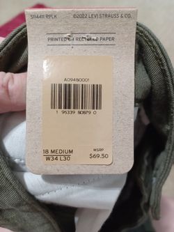 Forest Green High-rise Levi Jeans