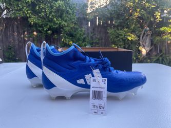 Adidas Adizero Impact Speed Juice Football Cleats Men's Size 11.5 Blue & White (BRAND NEW)