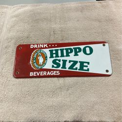 Vintage Porcelain Sign .