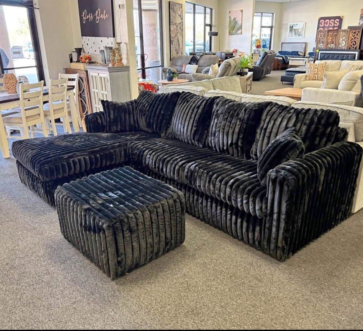 Sectional With Ottoman