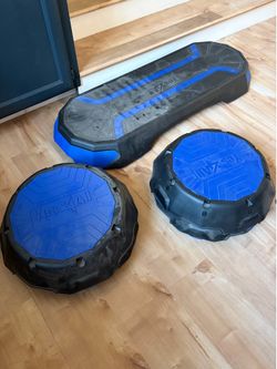 Yes4All aerobic step platform with balance trainers.