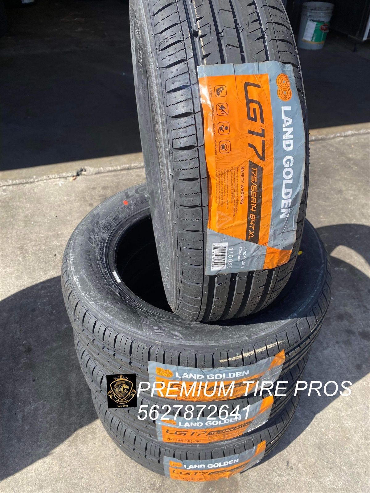 175/65/14 Land Golden Set of 4 New Tires Installation and Balance Included, Set De 4 Llantas Nuevas Instalacion y Balanceo Incluido