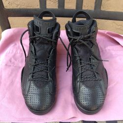 Men's Air Jordan 6 Black Size 12