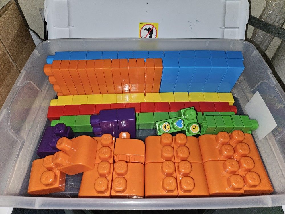 Building Blocks With Storage Tub. $10.