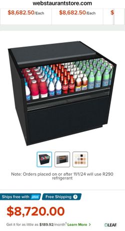 Grab N Go refrigerator open merchandiser Oasis