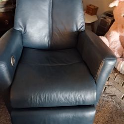 Medium size blue green in color leather