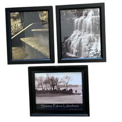 3 Photo Prints In Black Frames