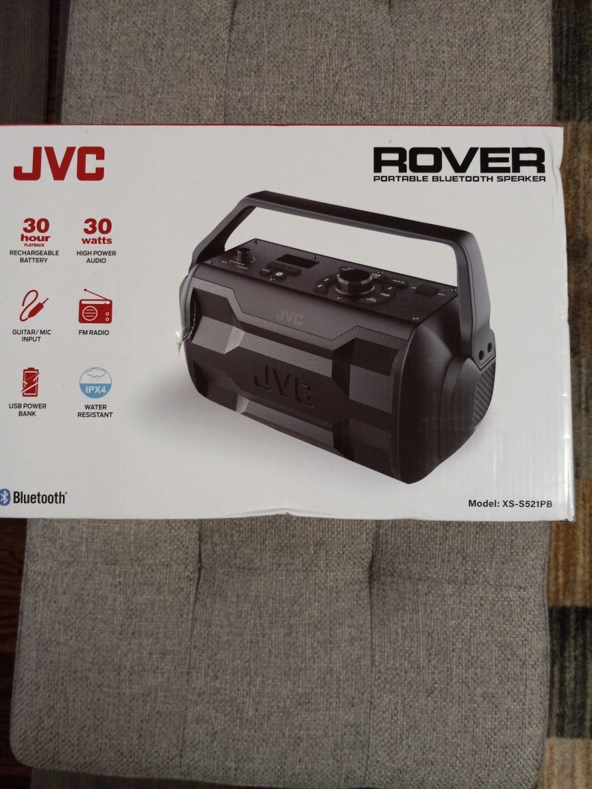 New JVC Portable Bluetooth Speaker 