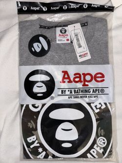 Aape college Logo Shirt Grey Size L
