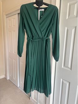 Ladies green dress