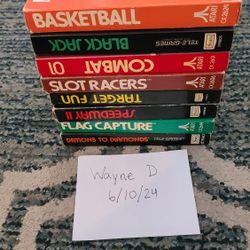 Atari Games With Original Boxes and Manuals