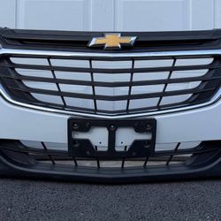 WHITE CHEVROLET EQUINOX ORIGINAL FRONT BUMPER 2018 2019 2020 2021