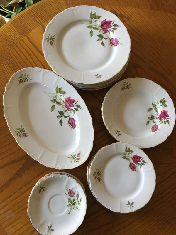 Vintage 21 piece China Bohemian Set Made in Czechoslovakia 1985