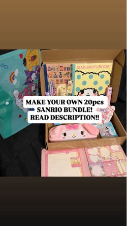 Hello Kitty And Friends Office / School Supplies 20pcs Bundle