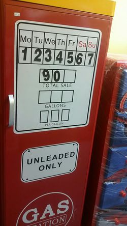 Gas station pump locker