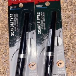 Rimmel London black liquid eyeliner waterproof $7 for both 