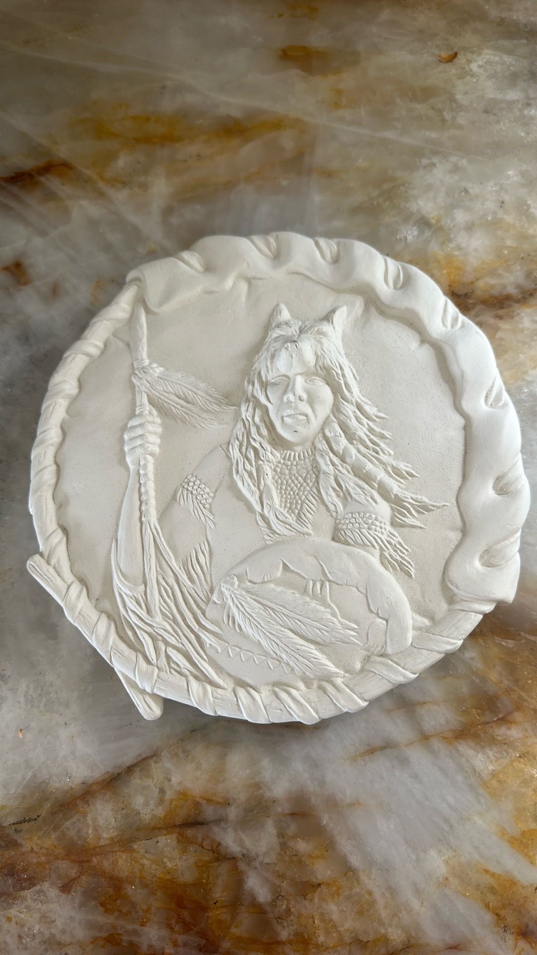 Vintage Kimple Mold of American Indian