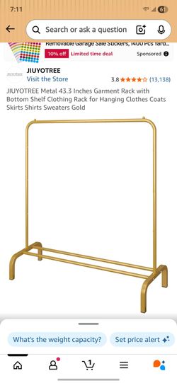 New Gold Garment rack