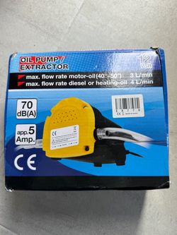 OIL PUMP / 12 EXTRACTOR electric