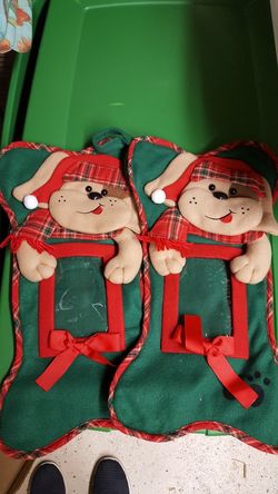 Puppy holiday stockings