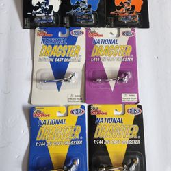 NHRA DIE CAST 1:144 SCALE FUUNY CARS AND DRAGSTERS