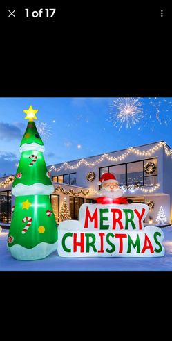 7ft. Xmas Tree with Light Sign.