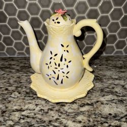 Vintage Elements Teapot Candle Holder - Votive Candle Holder - Tea Light Candle