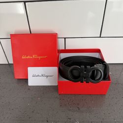 Ferragamo Classy Black Luxury Belt