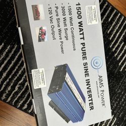 Aims Power 1500 Watt Pure Sine Power Inverter
