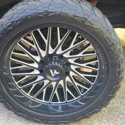 24" wheels and mud tires