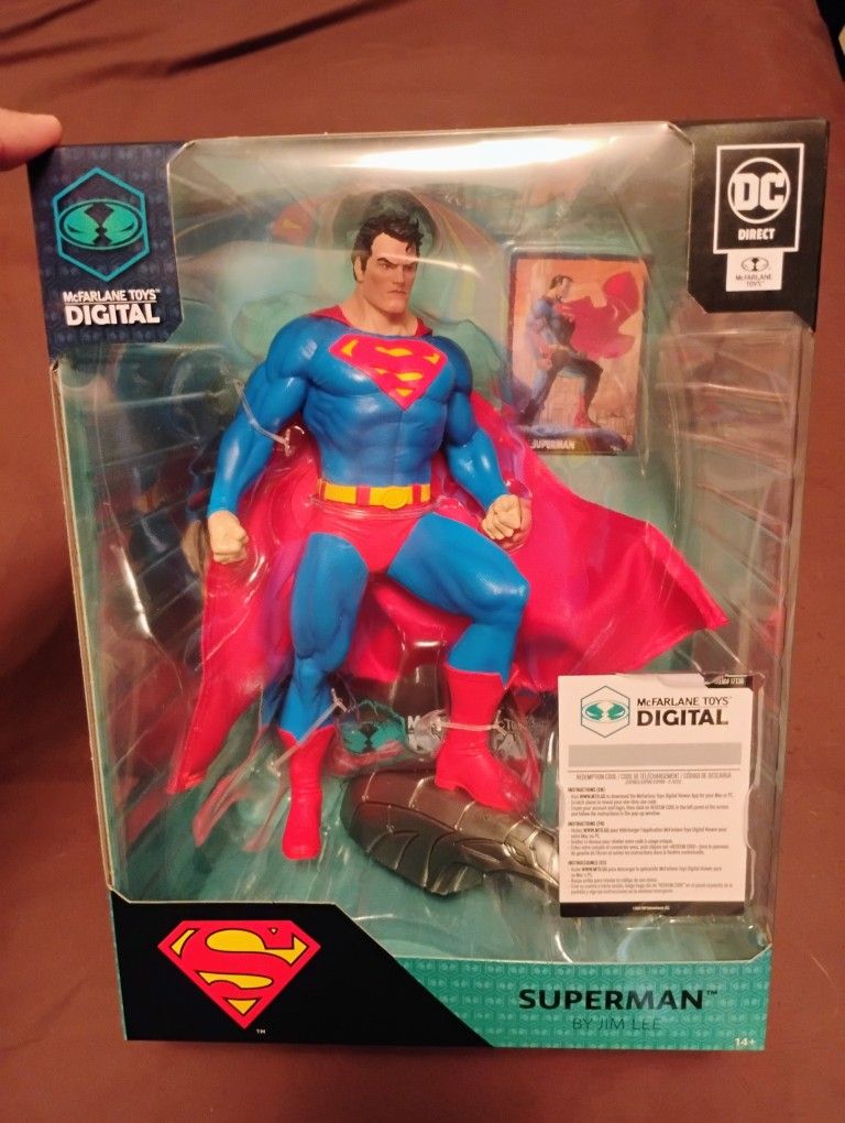 DC Direct Superman by Jim Lee 1:6 Scale 12" Posed Figure Statue Mcfarlane Toys
