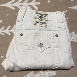 Rock Revival Mens (White/33 Straight)