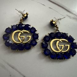 Blue Diamond G Earring