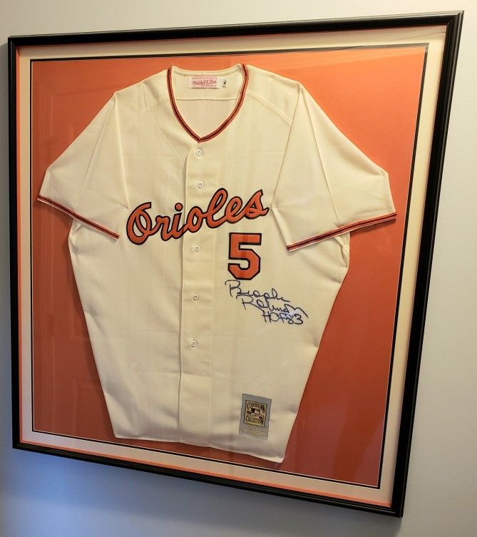 Brooks Robinson ORIOLES signed Autograph Jersey Framed W/COA