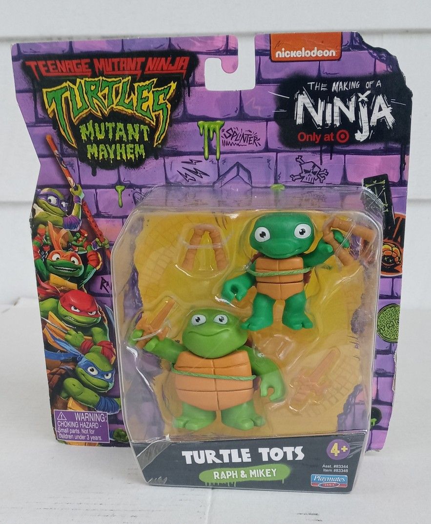 Teenage Mutant Ninja Turtles - The Making of The Ninja Turtles Tots  "Raph & Mikey - New -