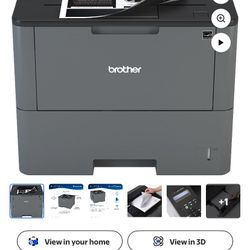 Brother Monochrome Laser Printer, HL-L6200DW, Wireless Networking, Mobile Printing, Duplex Printing, Large Paper Capacity