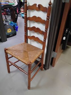 Vintage Collectible Ladderback Side Chair By Tell City Chair Company $80 Or Best Offer