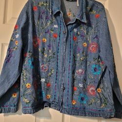 Floral Jean Jacket