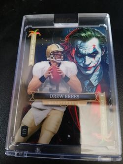 Drew Brees wild card joker's wild 1/1 amazing card
