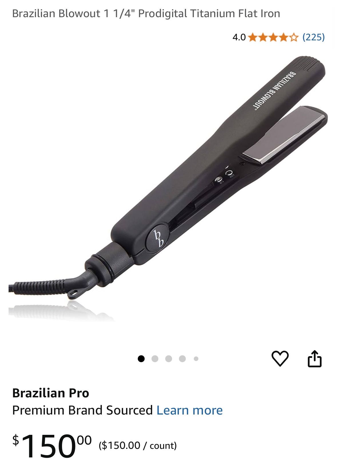 Brazilian Blowout Straightener Brand New