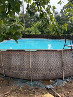 24 feet around pool 24 feet around pool