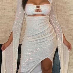 Sequin Maxi Dress ! Size Large 